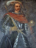 Erich I. von Pommern - König von Dänemark - Gemälde in seinem Residenzschloß Nyborg